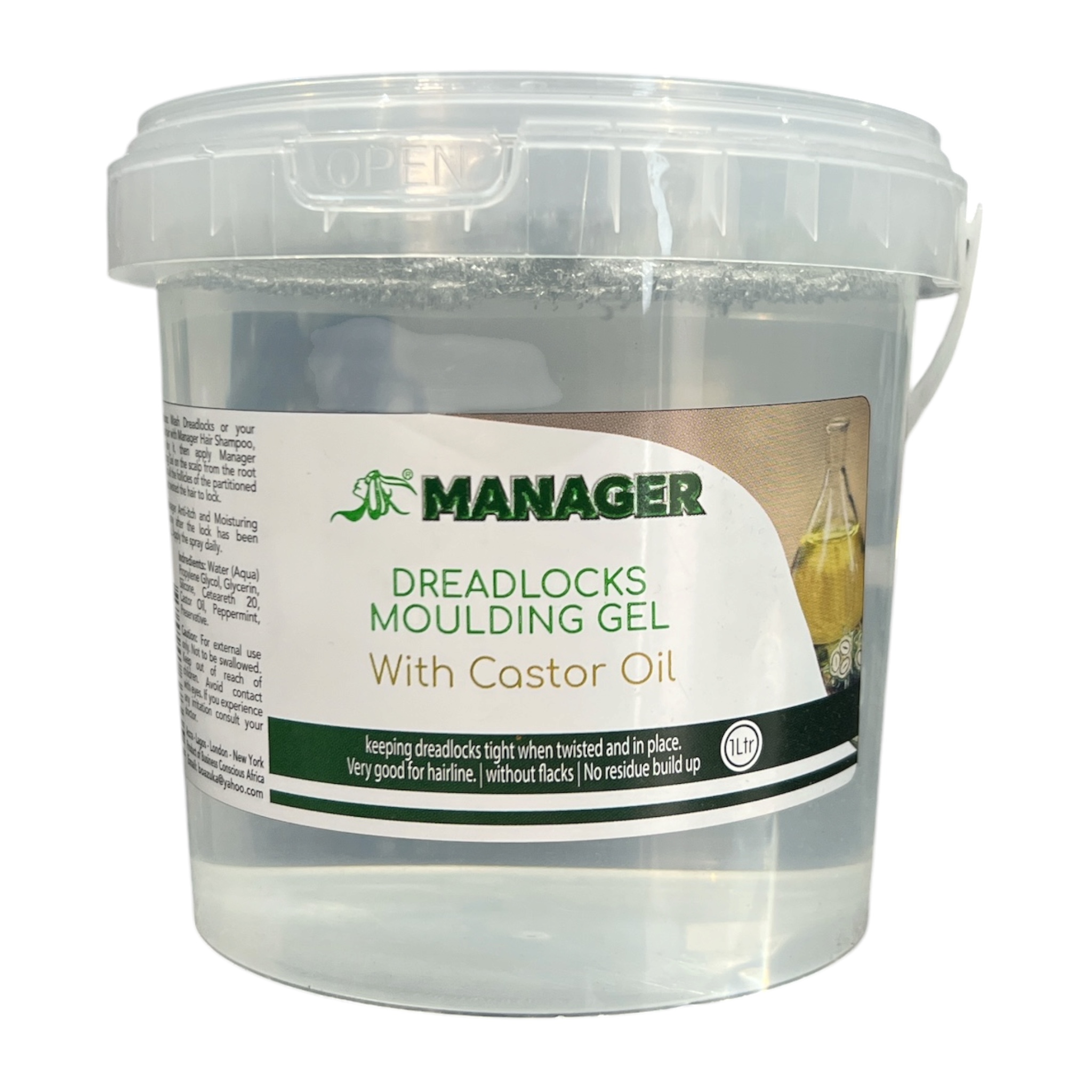MANAGER DREADLOCK MOULDING GEL WITH CASTOR OIL 1L