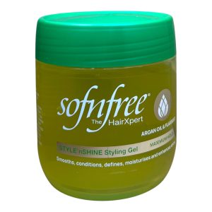 SOFNFREE ARGAN OIL & FLAXSEED STYLING GEL 500ml