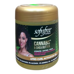 SOFNFREE CANNABIS & SHEA BUTTER AFRO CURL ACTIVATOR GEL 500ml