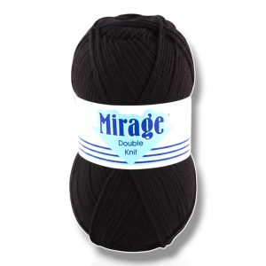 MIRAGE WOOL DOUBLE KNIT BLACK 100g