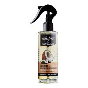 SOFNFREE NATURAL HAIR COCONUT&JAMAICAN BLACK CASTOR OIL EVERYDAY CURL REFRESH 240ml